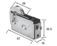 CLJ Roulettes de porte et fenêtre coulissantes modernes en aluminium et nylon, taille personnalisée, installation facile, pour appartement, garantie 3 ans, vente chaude