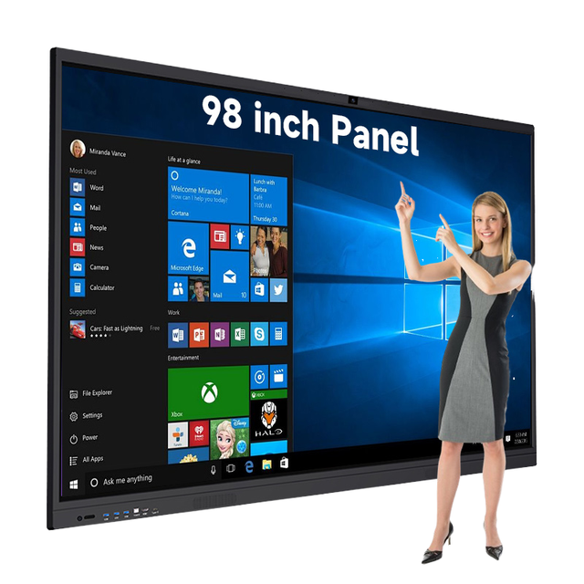 Zoom Meeting 65 Inch LCD Touch Screen Smart Interactive Board Display Electronic Whiteboard 55 75 86 92 110 Inch Compatibility