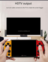 Lecteur vidéo rétro portable classique X7 Plus de 5,1 pouces 3500, console de jeu portable X7 Plus, console de jeu portable vintage
