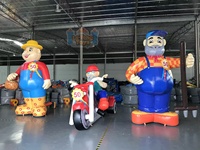 Ballons gonflables géants en PVC personnalisés de personnages de dessins animés néerlandais, grand père Abraham, certifiés CE, couleurs personnalisées, bon prix, LeTeng