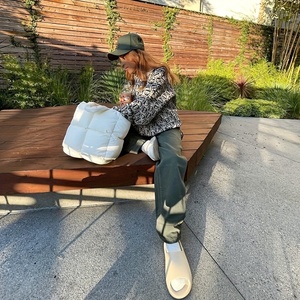 大容量キルティングトートバッグ パファーシンプルショルダーバッグ レディースファッションハンドバッグ パース - Product Image 5