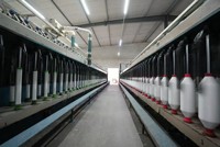 100% Serat Poliester Staple PSF Benang Poliester Ply untuk Produksi Benang Jahit Industri