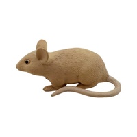 Modèle d'animal en PVC massif pour simulation transfrontalière, décoration de table de sable et de gâteau, souris, marmotte, jeu éducatif cognitif pour l'éveil de la maternité