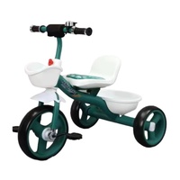 Vente flash : tricycle enfant 3 roues en plastique avec grand panier arrière et siège confortable pour les enfants de 2 à 6 ans
