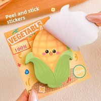 30 blocs de notes par paquet, blocs-notes mignons et amusants en forme de légumes réalistes, notes autocollantes pour étudiants