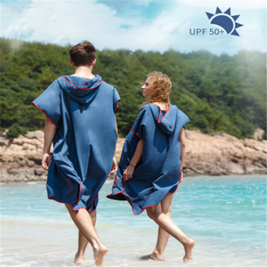 Commercio all'ingrosso logo personalizzato quick dry in microfibra da surf <span class=keywords><strong>poncho</strong></span> telo da mare <span class=keywords><strong>con</strong></span> <span class=keywords><strong>cappuccio</strong></span> - Product Image 4
