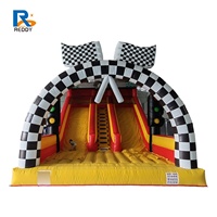 Toboggan gonflable en bâche PVC facile à installer et personnalisable pour la location commerciale et les activités de plein air, avec souffleur