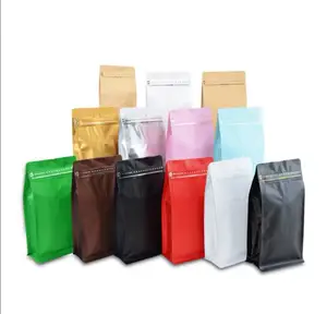 Farbe Frosted Aluminium folie Kaffee beutel 500g Reiß verschluss tasche/Kunststoff verpackung Mode tasche Verpackung Tes Bag