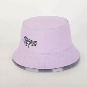 Custom High Quality Logo Embroidery Reversible Fisherman <b>Hat</b> Summer <b>Mens</b> Women Bucket <b>Sun</b> Cap Casual Sports Outdoor Denim Silk - Product Image 2