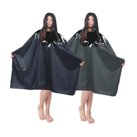 Cape de coiffure antistatique personnalisée avec logo pour la vente en gros, tissu de coupe de cheveux, cape de barbier pour salon