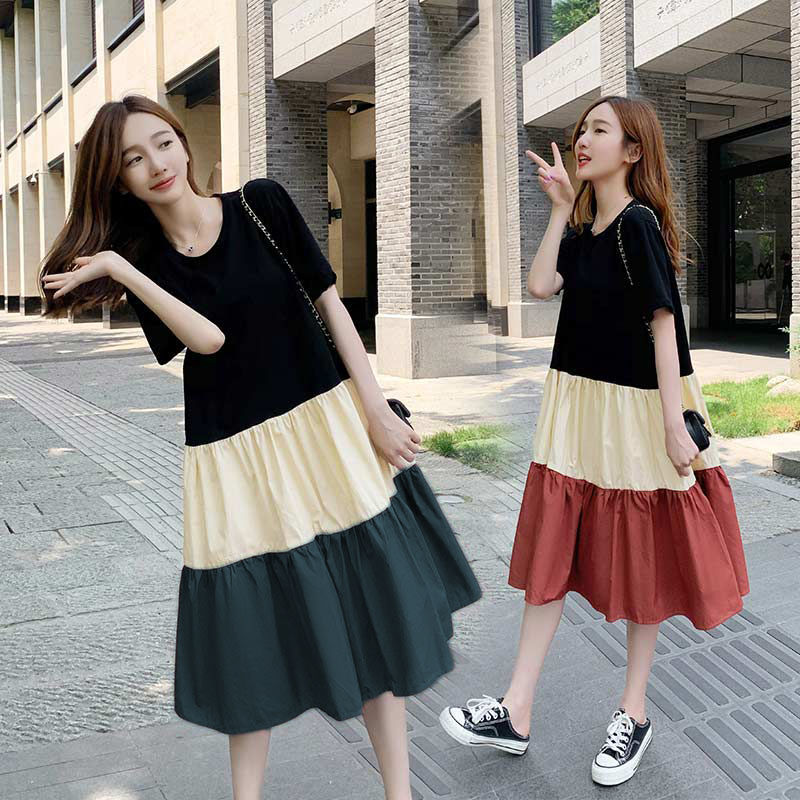slim fit dress slacks Ladies Black Dress White Collar Fashion Korean Style Peter Pan Collar