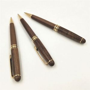 Stylo à bille en bois de noyer personnalisé avec logo gravé - Cadeau promotionnel d'entreprise haut de gamme - Product Image 4