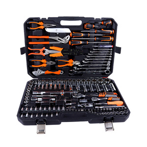 Ensemble de 160 outils de réparation de moteur automobile comprenant des pinces, un marteau, une clé à cliquet, un tournevis, des embouts, des pinces hexagonales, un coffret emballé - Product Image 4