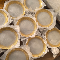 Assiettes de présentation en plastique argenté et doré de 13 pouces pour mariage, événements et fêtes – Vente en gros