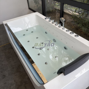 <span class=keywords><strong>Baignoire</strong></span> <span class=keywords><strong>de</strong></span> massage rectangulaire <span class=keywords><strong>de</strong></span> luxe pour une personne avec installation <span class=keywords><strong>de</strong></span> tablier d'égouttage pour spa à domicile <span class=keywords><strong>ou</strong></span> hôtel <span class=keywords><strong>de</strong></span> qualité supérieure - Product Image 5