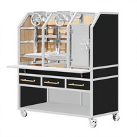 Grill Rotisserie Commercial en Acier Inoxydable au Charbon de Bois sur Chariot, Origine Guangdong Chine, pour Restaurants, Hôtels et Traiteurs