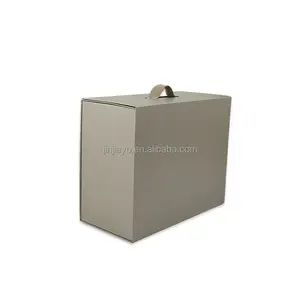 Jinayon Wholesale Exquisite Magnetic Flip Boxes Cosmetics Recyclable Foldable With Handle Gift Boxes