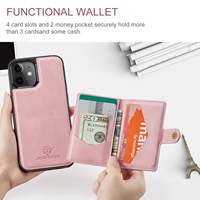 Meilleures ventes étui de téléphone antichoc pour iphone étui de téléphone portefeuille magnétique en cuir pour iphone série 16