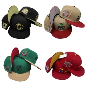 Nuevos Estilos <span class=keywords><strong>de</strong></span> <span class=keywords><strong>Gorras</strong></span> <span class=keywords><strong>de</strong></span> 6 Paneles, Ajustables, con Cierre a Presión, Logotipo Bordado Personalizado, Visera Plana, Gorra Deportiva <span class=keywords><strong>de</strong></span> Béisbol para Equipo - Product Image 3