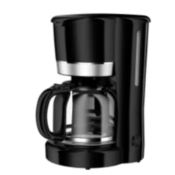 家庭用1.5Lコーヒーマシン急速加熱黒自動電気スマートドリップコーヒーメーカー