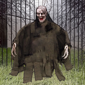 Nuevo barato eléctrico al por mayor de Halloween decoración al aire libre columpio esqueleto bruja Zombie accesorios animados - Product Image 4