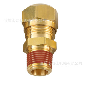 Xiangjia Machinery Brass External Thread Connector DOT Air Brake Fittings Pneumatic Industry Use - Product Image 2