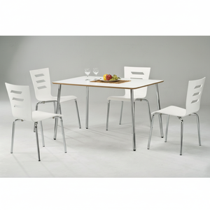 Juego de Mesa y Sillas de Comedor de Madera Duradera de Diseño Moderno para Uso en el Hogar y la Cocina, Muebles para el Hogar - Product Image 1