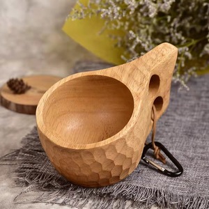 Tasse à lait Vintage nordique, avec Logo personnalisé, biodégradable, bodum thule, cadeau naturel, tasses de café en bois, réutilisables, fait à la main, tasse à thé - Product Image 4