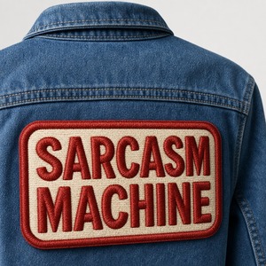 Patch brodé personnalisé 3D thermocollant en forme de fleur avec citation sarcaste pour veste en jean et chapeau - Product Image 1
