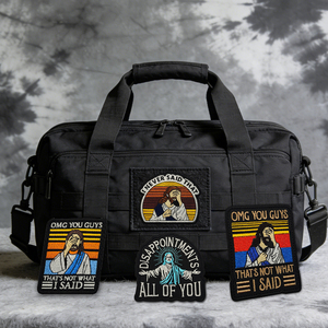 Parche de Tela Bordado con Colores Religiosos, con la Frase 'MOG THAT'S NOT WHAT I SAID', de Alta Calidad, con Foto de Jesús, para Coser en Bolsas Tácticas - Product Image 6