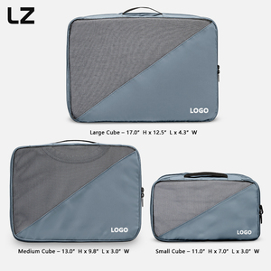LZ 3 Set Cubos de embalaje de compresión ultraligeros <span class=keywords><strong>Maleta</strong></span> <span class=keywords><strong>Mochila</strong></span> Bolsas organizadoras de <span class=keywords><strong>viaje</strong></span> para equipaje de <span class=keywords><strong>viaje</strong></span> Vacaciones Viajes de negocios - Product Image 4