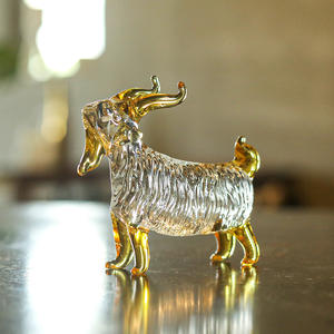 Yellow Crystal Sheep Polished Eco-Friendly Animal Print Folk Art Decor Figurine Collectible Home Decoration - Product Image 5