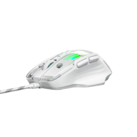Souris de jeu filaire M36 avec logo personnalisé et design ergonomique avec coque en cristal transparent 3600 DPI rétroéclairé arc-en-ciel/RVB