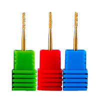 Revêtement en or haut de gamme sans décoloration diamant foret à ongles professionnel cuticule manucure pédicure outils de soin pour Machines électriques