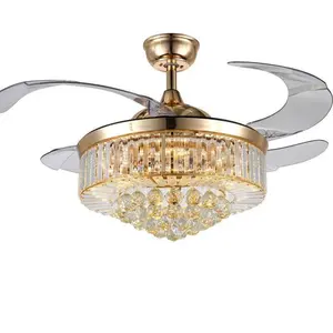 Lustre retangular moderno para sala de jantar, pingente industrial industrial grande com luz, ventilador de teto com cristal