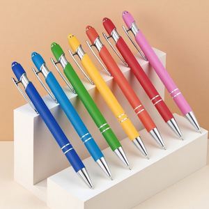Nouveau stylet pour écrans tactiles, stylo à bille, stylet à toucher doux, stylo à bille en métal - Product Image 1