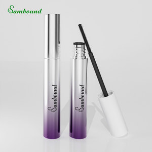Flacon de mascara personnalisé en PETG, conteneur cosmétique rond en plastique, emballage dégradé plaqué sous vide avec bouchon intérieur en NBR - Product Image 6