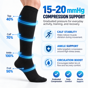 Calcetines Deportivos Largos Hasta la Rodilla a Rayas para Niños y Niñas, Estudiantes, para Fútbol, Béisbol, de Alta Calidad - Product Image 3