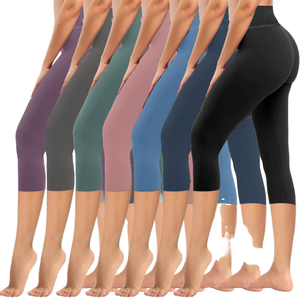 Leggings moulants sexy noirs effet mouillé pour femme en Spandex/Polyester, taille haute, brillants, holographiques, confortables, tricotés, grandes tailles - Product Image 1