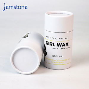 Embalaje de tubo de papel de cilindro artesanal Kraft biodegradable reciclado de alta calidad 100% con tapa - Product Image 5