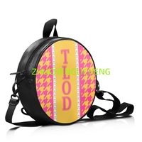Sac Rond en Tissu Réutilisable de Haute Qualité pour Femme, Collection TOP LADIES of DISTINCTION TLOD PU, Idéal pour le Shopping et les Week-ends