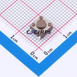 TSB06331-045D332DH-R1000 Tactile <b>Switch</b> SMD-4P,6.1x6.1mm <b>Switch</b> Single Pole Single Throw Round Button 1.8N 6.1mm - Product Image 1