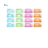 Kit de fil de suture pour entraînement à la suture, en soie, nylon, polyester, polypropylène, avec aiguille de coupe, plusieurs tailles, pour la suture médicale