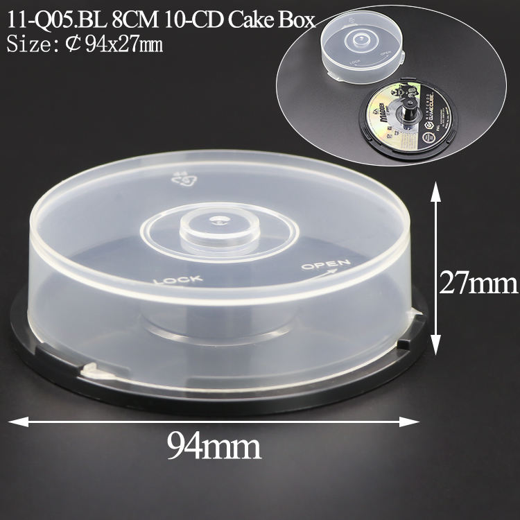 Boîte à gâteau Q05&nbsp;: 8 cm, 10 CD