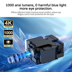 Projecteur vidéo Xnano Factory OEM ODM 1080P 1000 ANSI Lumens Android 9 Double WiFi BT5.0 Autofocus Correction trapézoïdale 4 points DLNA <span class=keywords><strong>Airplay</strong></span> - Product Image 6