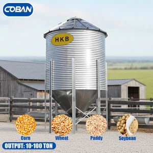 Precio de fábrica: Silos de almacenamiento de maíz, trigo y soja de 10-100 toneladas, pequeños silos de pienso para líneas de alimentación de pollos y ganado en granjas. - Product Image 1