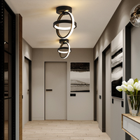 Plafonnier moderne pour couloir, entrée, chambre à coucher, décoration nordique, lampes de plafond LED, terrasse, plafonnier LED en aluminium