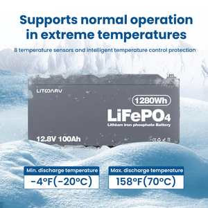 12V 100Ah Lithium Iron Phosphate (LiFePO4) Battery Pack for Solar <b>Energy</b> <b>Storage</b>-10kW/15kW 6000 Cycles Built-in BMS Litharv - Product Image 3