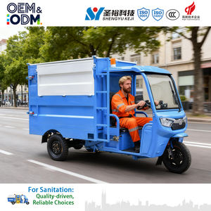 รถบรรทุกขยะไฟฟ้า 3 ล้อ - 2.5 ลูกบาศก์เมตร แบบปล่อยขยะเอง สำหรับเก็บและขนส่งขยะในเขตเทศบาล/ที่อยู่อาศัย - Product Image 3