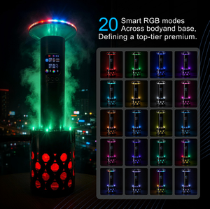 Novedad 2026: Cachimba LED de Lujo de Alta Gama con Batería Reemplazable, Boquillas de Aleación de Aluminio y Carbón - Product Image 4